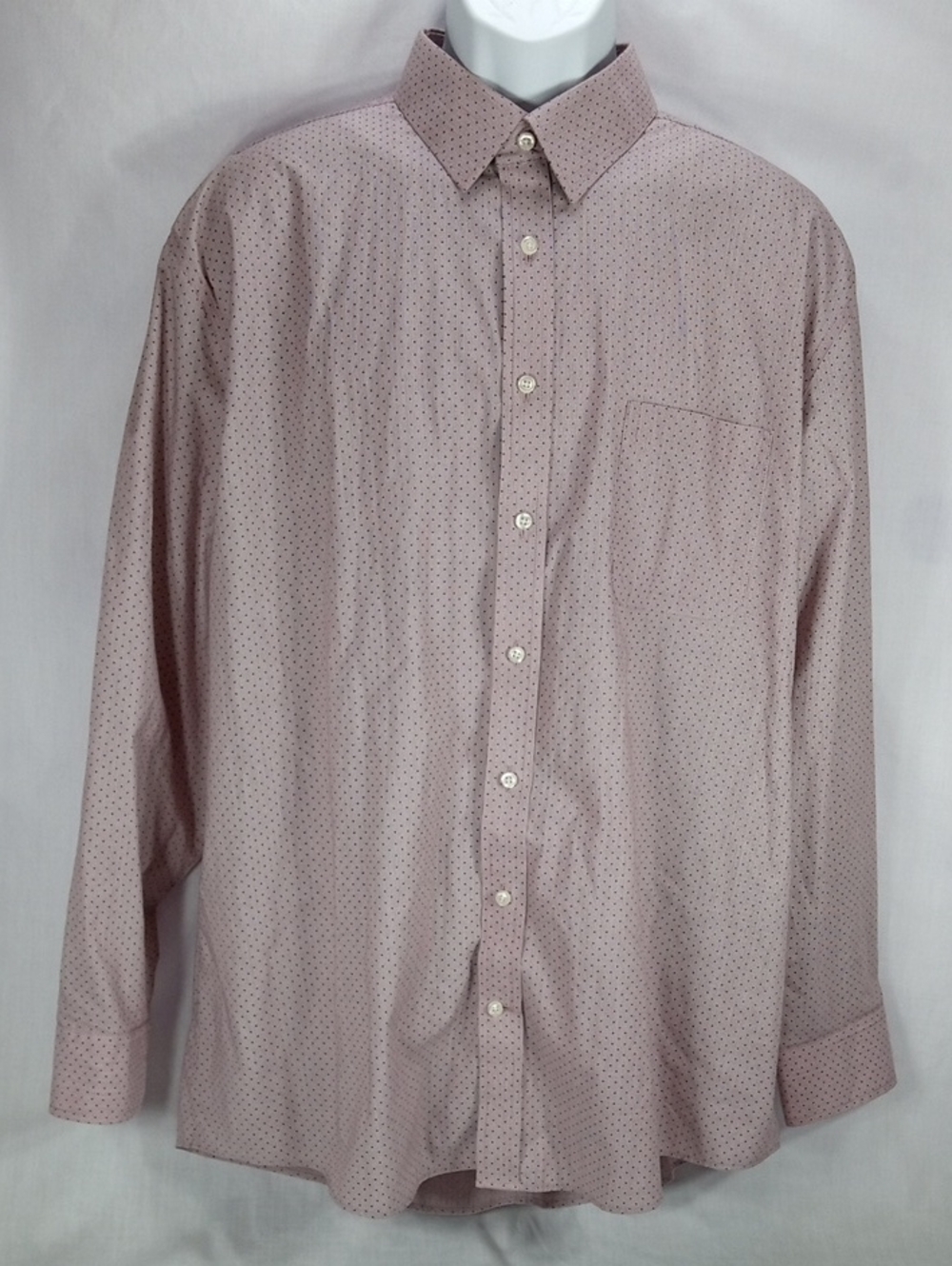 Stafford Light Purple Microdot Long-Sleeve Dress Shirt